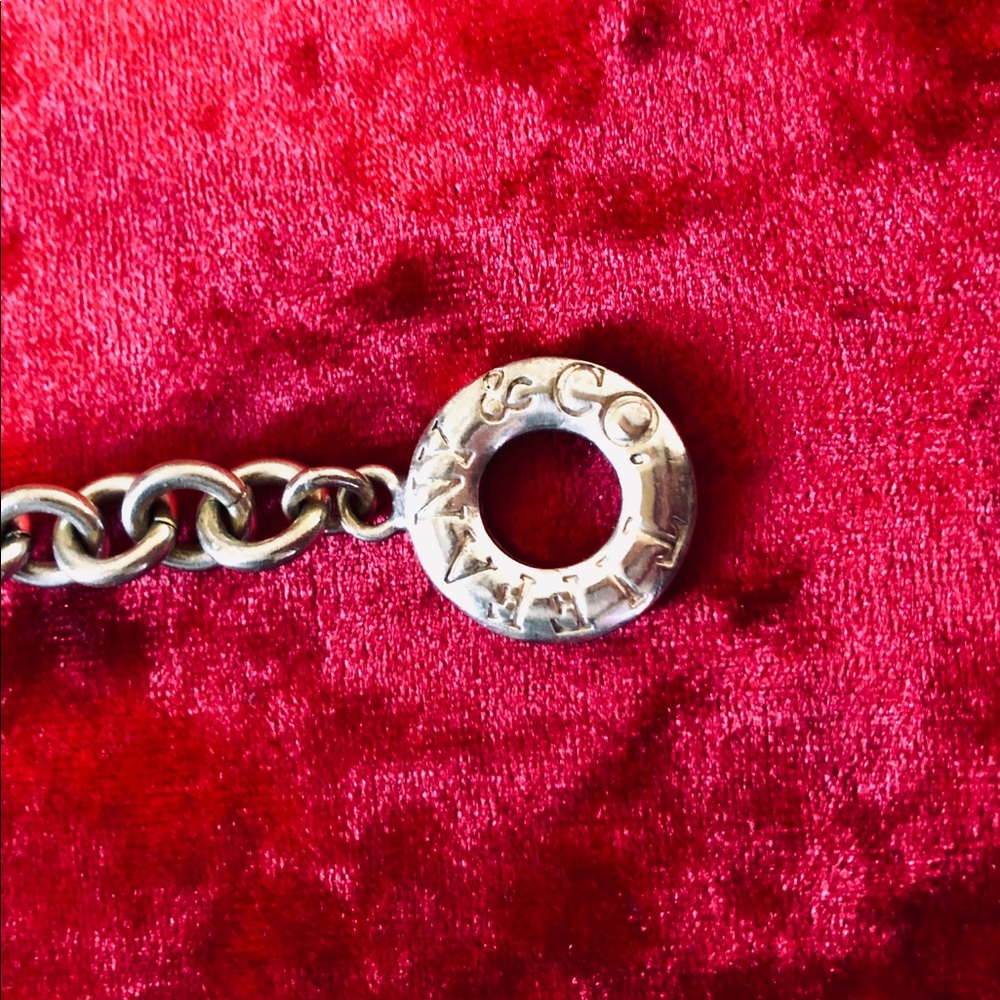 Tiffany & Co Sterling Silver Toggle Charm Bracelet
